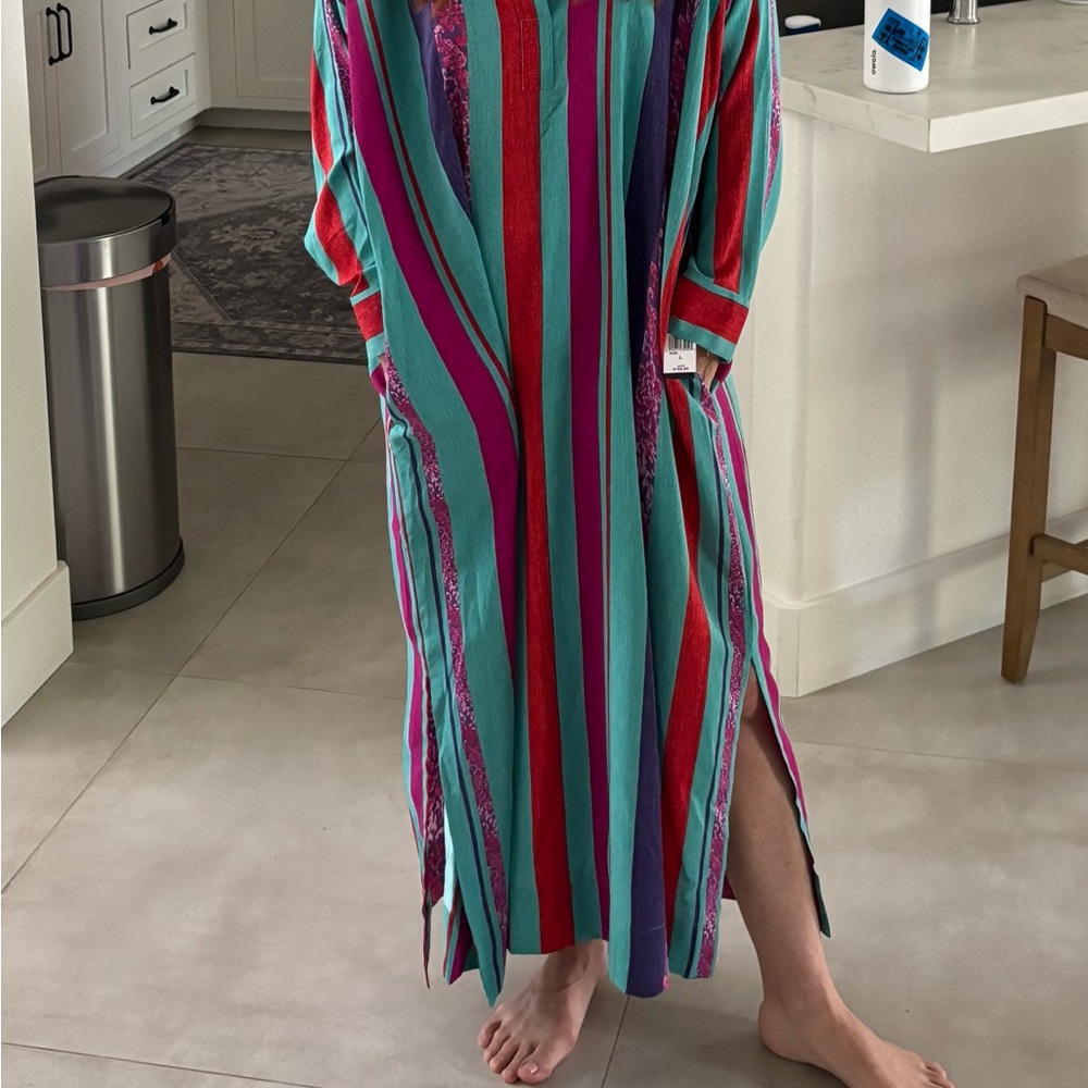 Natori Multicolor Striped Dress